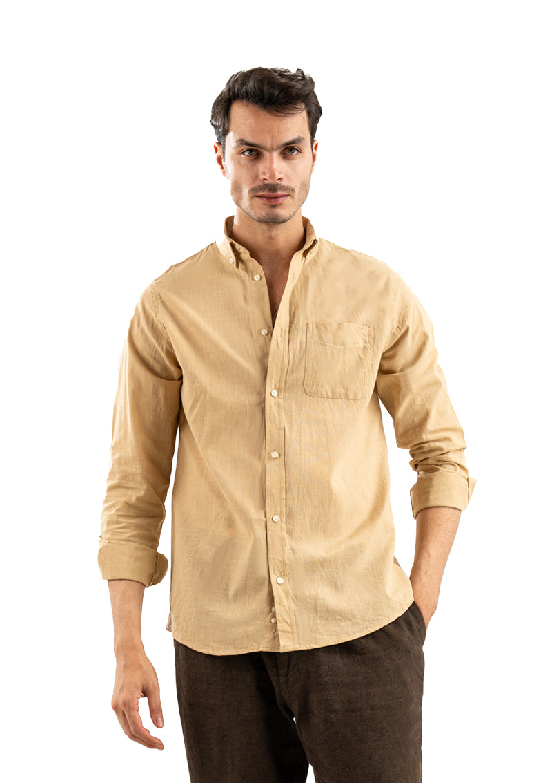 BEIGE LINEN SHIRT